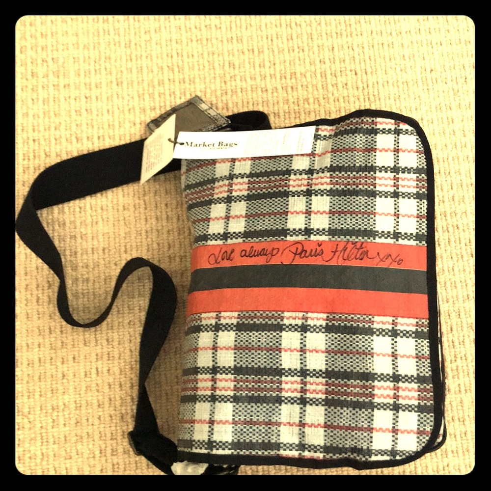 Market Bag by Jaye Hersh SIGNED by Paris Hilton